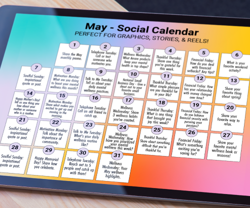 May Social Calendar