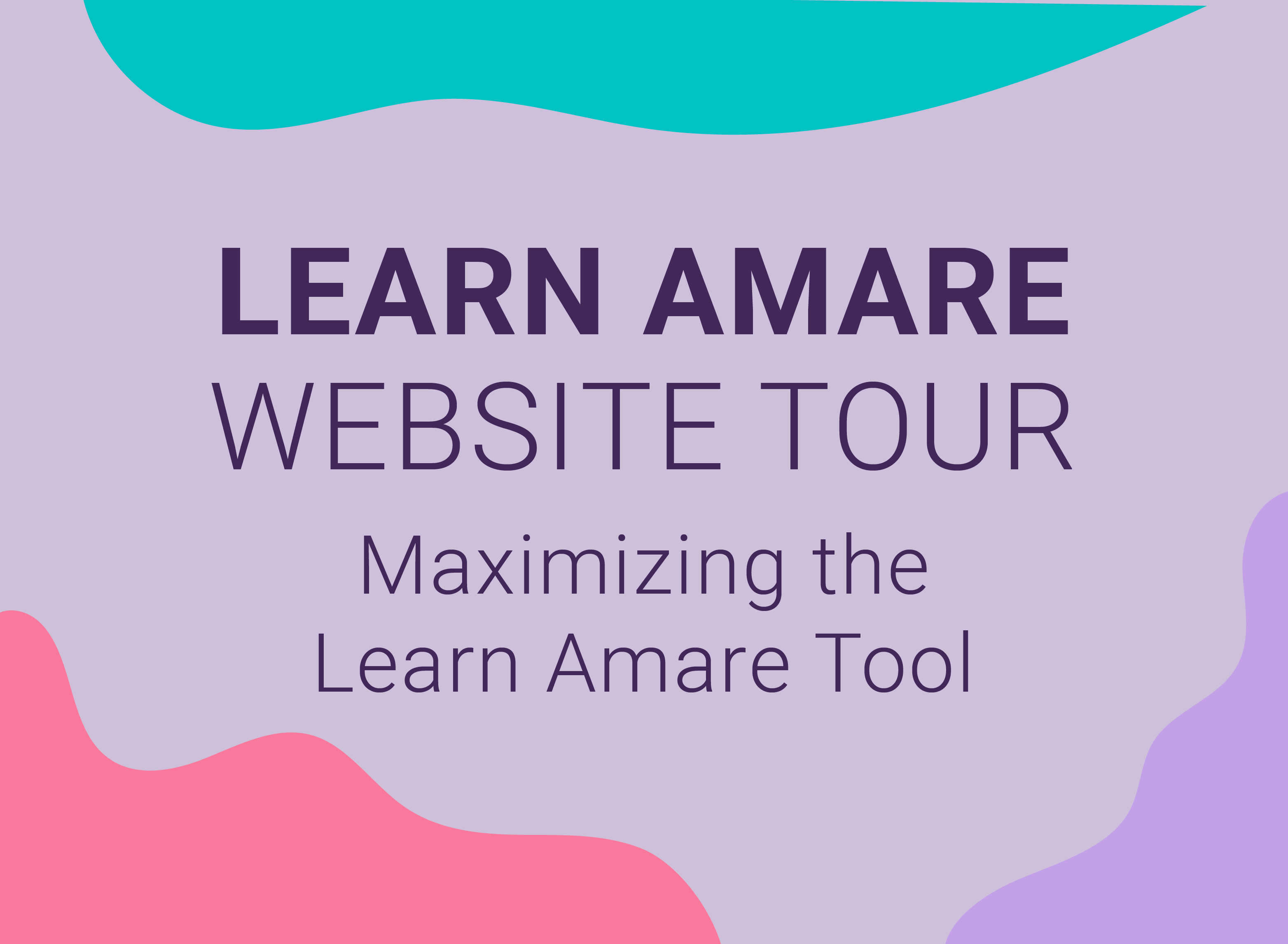 Learn Amare – Website Tour